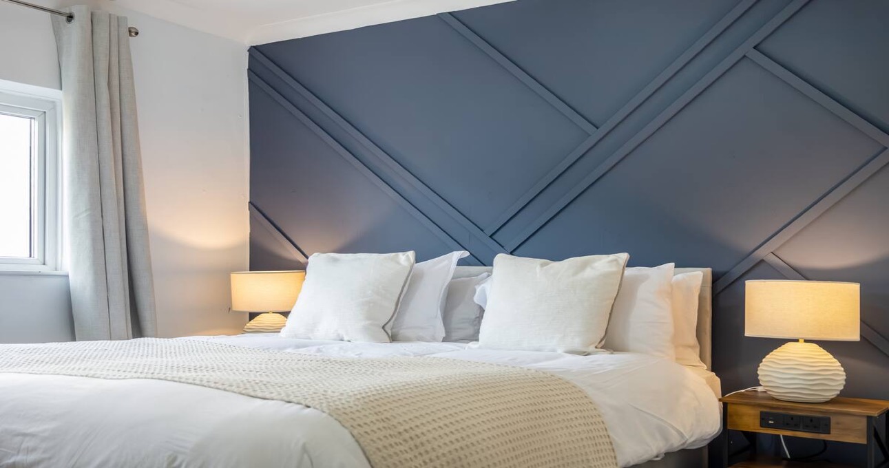 Master bedroom in Solihull house